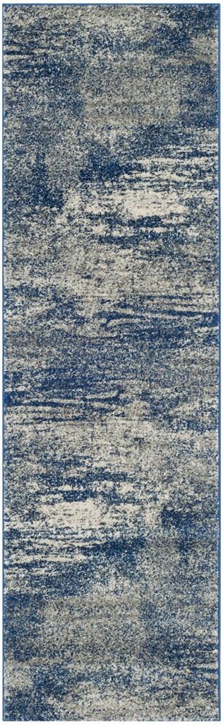 Safavieh Evoke 272 Power Loomed Transitional Rug Navy / Ivory EVK272A-9SQ