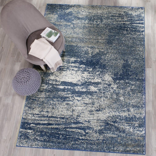Safavieh Evoke 272 Power Loomed  Rug Navy / Ivory EVK272A-8SQ