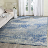 Safavieh Evoke 272 Power Loomed Transitional Rug Navy / Ivory EVK272A-9SQ