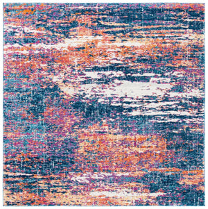 Safavieh Evoke 272 Power Loomed Transitional Rug Navy / Orange EVK272N-9