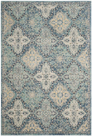 Safavieh Evoke 274 Power Loomed  Rug Light Blue / Ivory EVK274C-4