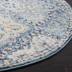 Safavieh Evoke 274 Power Loomed  Rug Light Blue / Ivory EVK274C-4