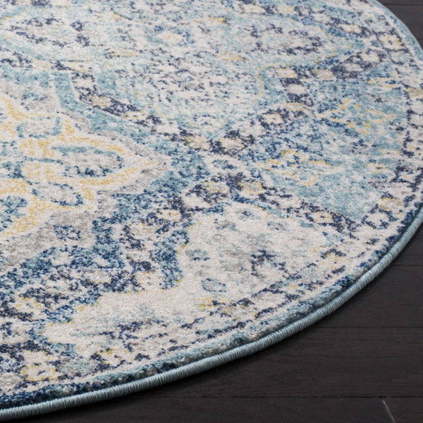 Safavieh Evoke 274 Power Loomed  Rug Light Blue / Ivory EVK274C-4