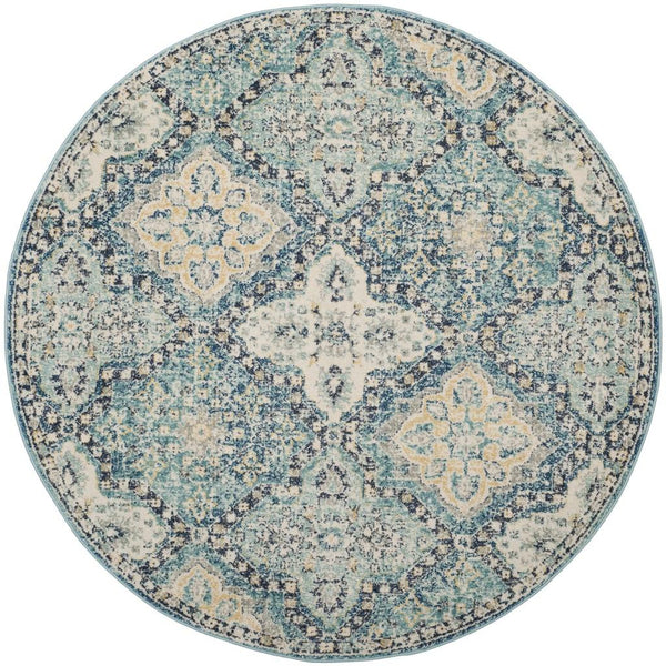 Safavieh Evoke 274 Power Loomed  Rug Light Blue / Ivory EVK274C-4