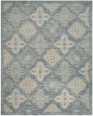 Safavieh Evoke 274 Power Loomed  Rug Light Blue / Ivory EVK274C-4