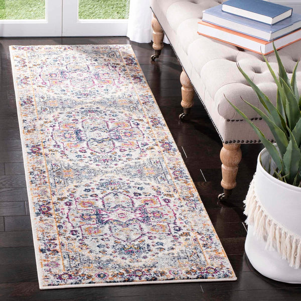 Safavieh Evoke 275 Power Loomed TRADITIONAL Rug Ivory / Grey EVK275A-4