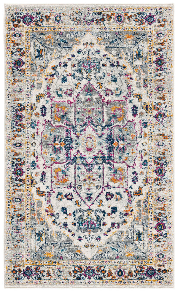 Safavieh Evoke 275 Power Loomed TRADITIONAL Rug Ivory / Grey EVK275A-4