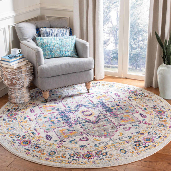 Safavieh Evoke 275 Power Loomed TRADITIONAL Rug Ivory / Grey EVK275A-4