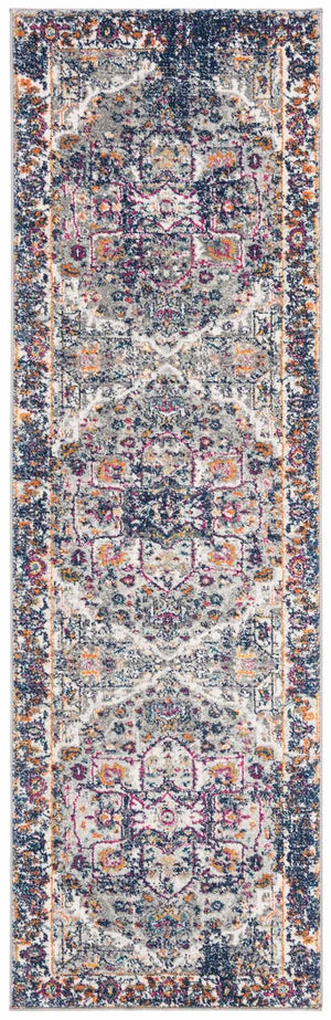 Safavieh Evoke 275 Power Loomed TRADITIONAL Rug Grey / Navy EVK275G-4