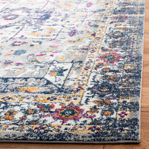 Safavieh Evoke 275 Power Loomed TRADITIONAL Rug Grey / Navy EVK275G-4
