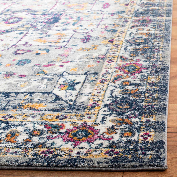 Safavieh Evoke 275 Power Loomed TRADITIONAL Rug Grey / Navy EVK275G-4