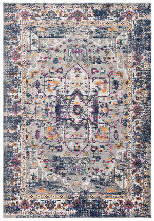 Safavieh Evoke 275 Power Loomed TRADITIONAL Rug Grey / Navy EVK275G-4