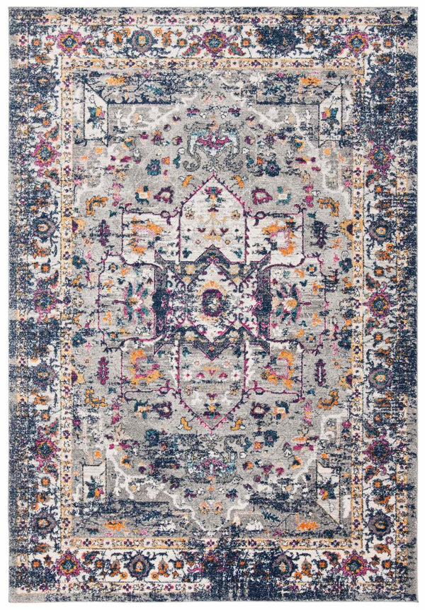 Safavieh Evoke 275 Power Loomed TRADITIONAL Rug Grey / Navy EVK275G-4
