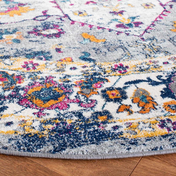 Safavieh Evoke 275 Power Loomed TRADITIONAL Rug Grey / Navy EVK275G-4