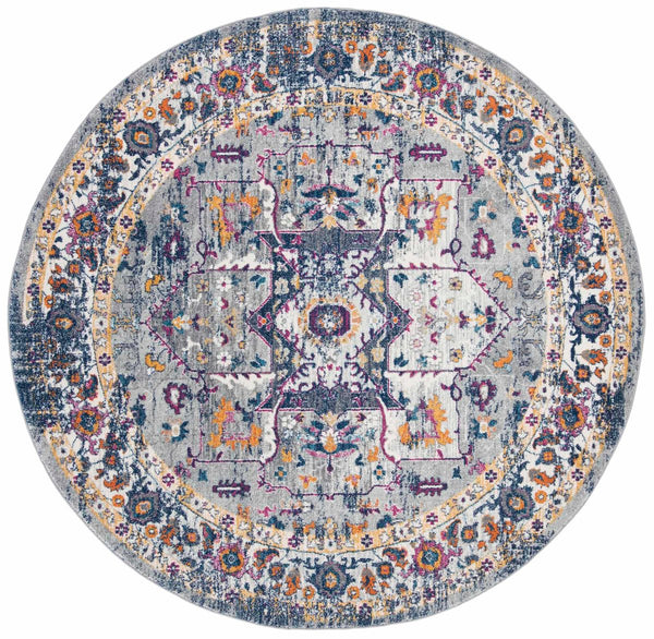 Safavieh Evoke 275 Power Loomed TRADITIONAL Rug Grey / Navy EVK275G-4