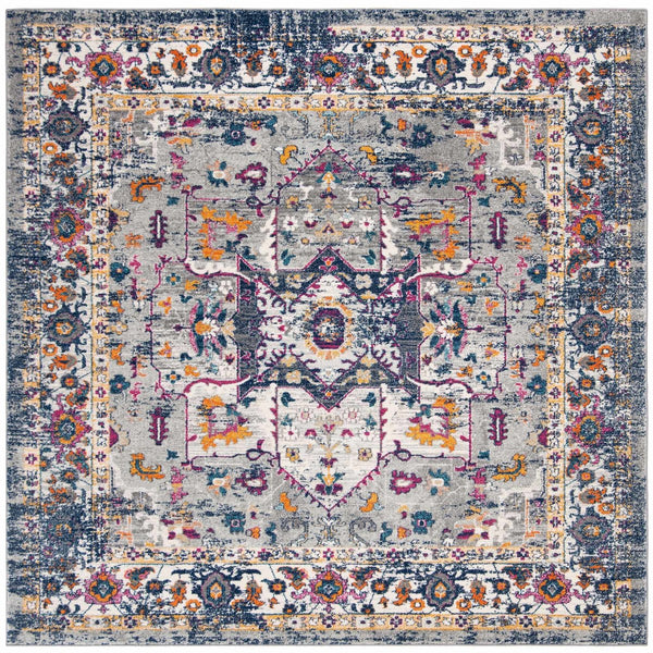 Safavieh Evoke 275 Power Loomed TRADITIONAL Rug Grey / Navy EVK275G-4