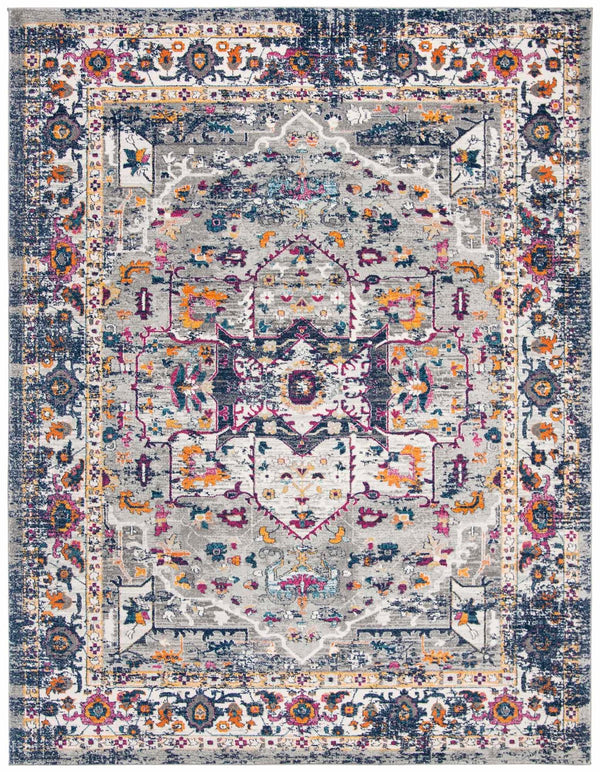 Safavieh Evoke 275 Power Loomed TRADITIONAL Rug Grey / Navy EVK275G-4