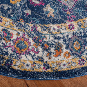 Safavieh Evoke 275 Power Loomed TRADITIONAL Rug Navy / Grey EVK275N-4