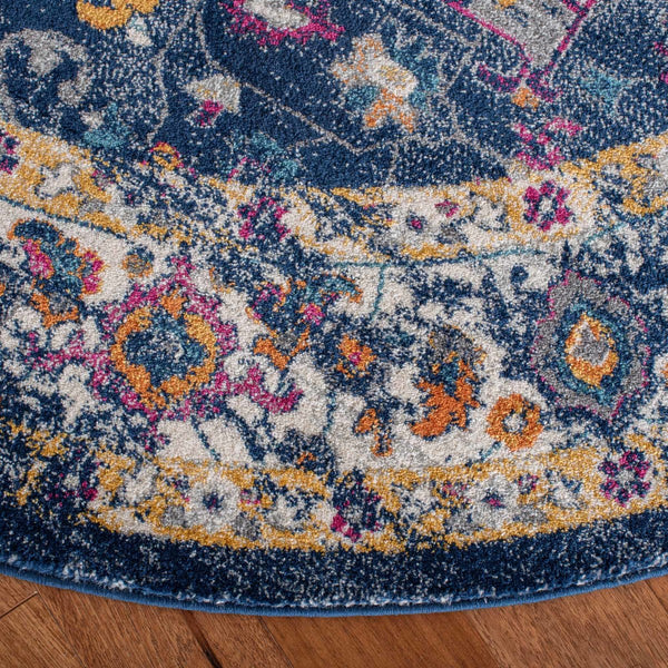 Safavieh Evoke 275 Power Loomed TRADITIONAL Rug Navy / Grey EVK275N-4