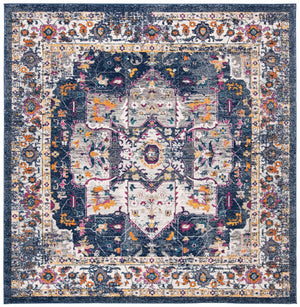 Safavieh Evoke 275 Power Loomed TRADITIONAL Rug Navy / Grey EVK275N-4