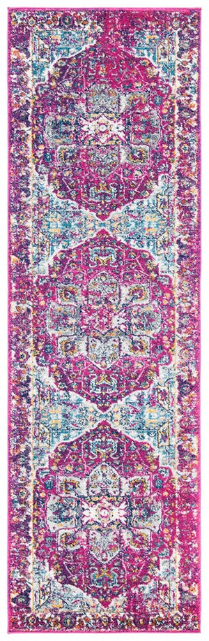 Safavieh Evoke 275 Power Loomed TRADITIONAL Rug Fuchsia / Ivory EVK275R-4