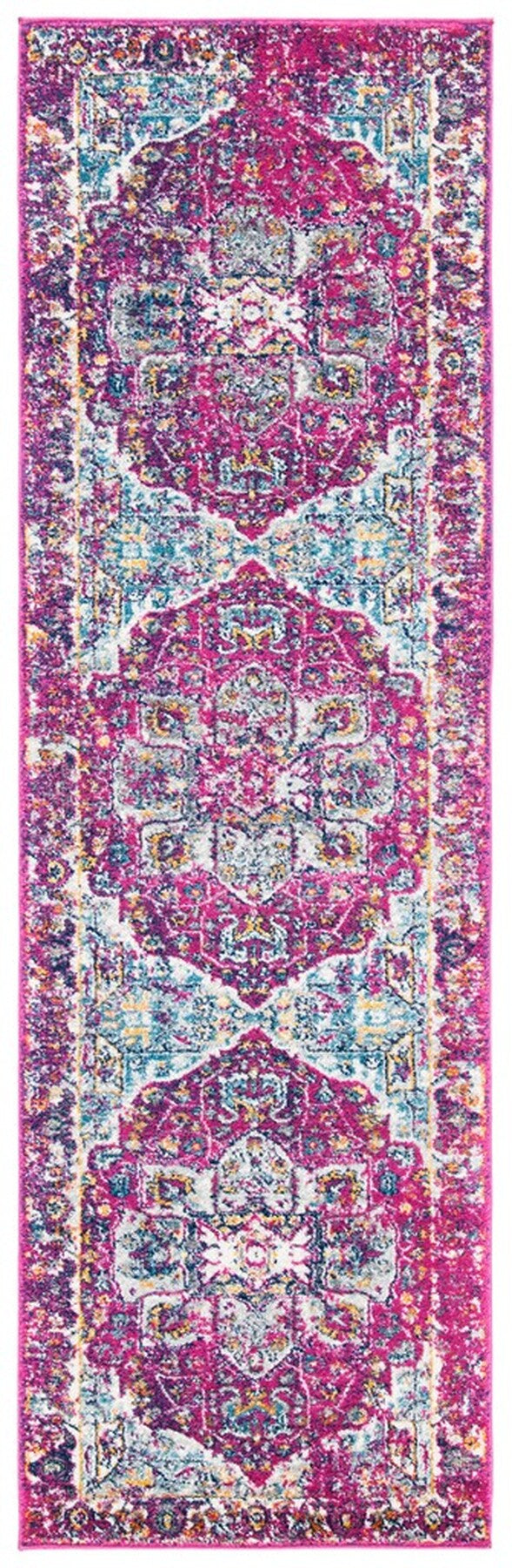 Safavieh Evoke 275 Power Loomed TRADITIONAL Rug Fuchsia / Ivory EVK275R-4