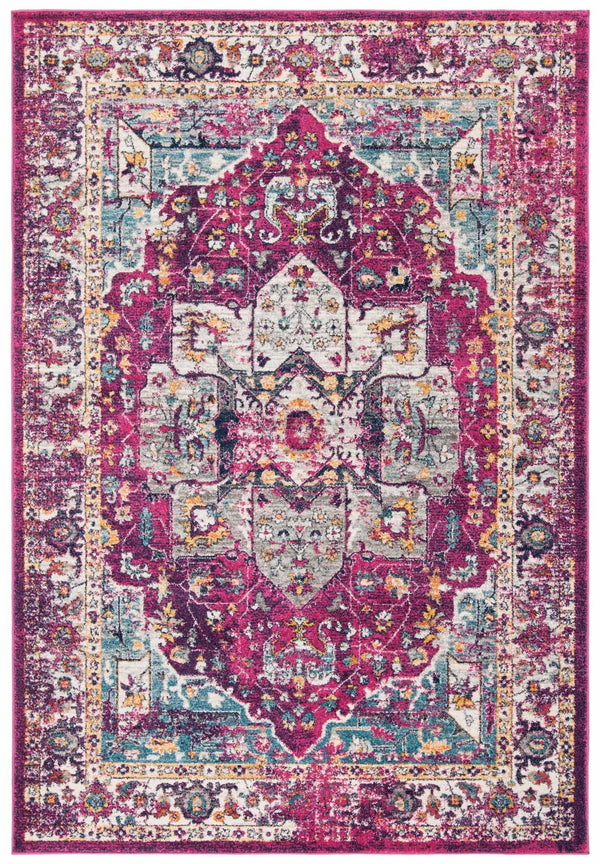 Safavieh Evoke 275 Power Loomed TRADITIONAL Rug Fuchsia / Ivory EVK275R-4