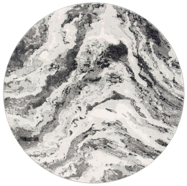 Safavieh Evoke 285 Power Loomed  Rug Ivory / Grey EVK285F-4