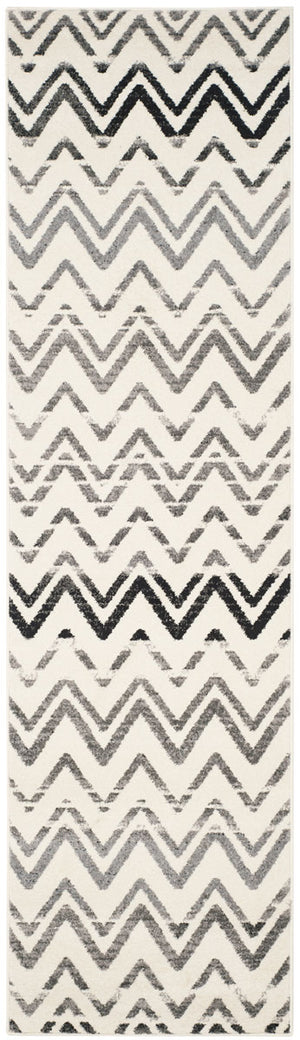 Safavieh Evoke 498 Power Loomed  Rug Cream / Dark Grey EVK498C-4