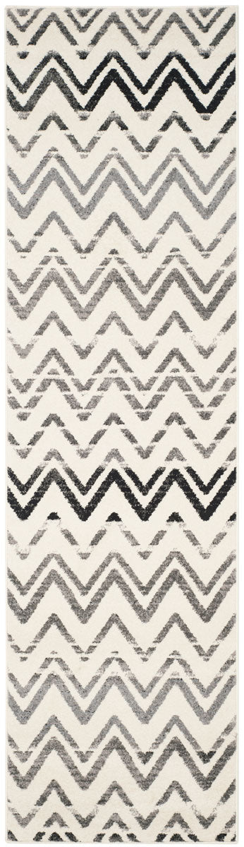 Safavieh Evoke 498 Power Loomed  Rug Cream / Dark Grey EVK498C-4