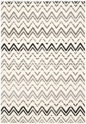 Safavieh Evoke 498 Power Loomed  Rug Cream / Dark Grey EVK498C-4