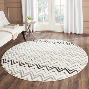 Safavieh Evoke 498 Power Loomed  Rug Cream / Dark Grey EVK498C-4