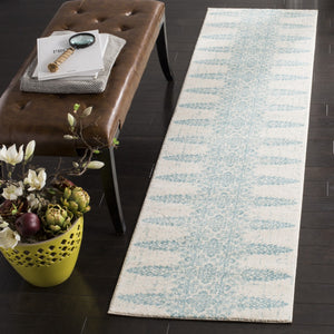 Safavieh Evoke 521 Power Loomed TRADITIONAL Rug Ivory / Teal EVK521F-3