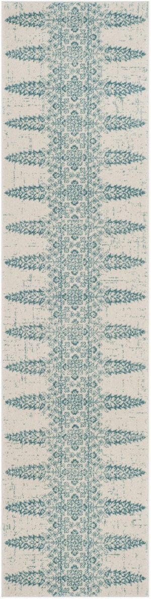 Safavieh Evoke 521 Power Loomed TRADITIONAL Rug Ivory / Teal EVK521F-3
