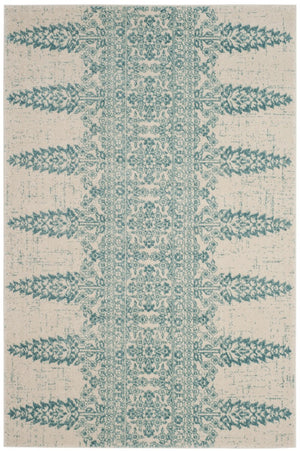 Safavieh Evoke 521 Power Loomed TRADITIONAL Rug Ivory / Teal EVK521F-3