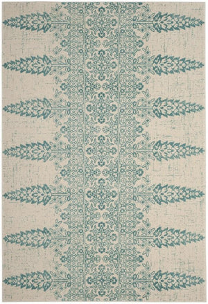 Safavieh Evoke 521 Power Loomed TRADITIONAL Rug Ivory / Teal EVK521F-3
