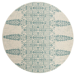 Safavieh Evoke 521 Power Loomed TRADITIONAL Rug Ivory / Teal EVK521F-3