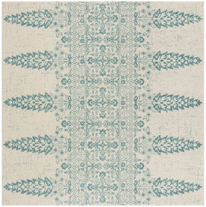 Safavieh Evoke 521 Power Loomed TRADITIONAL Rug Ivory / Teal EVK521F-3