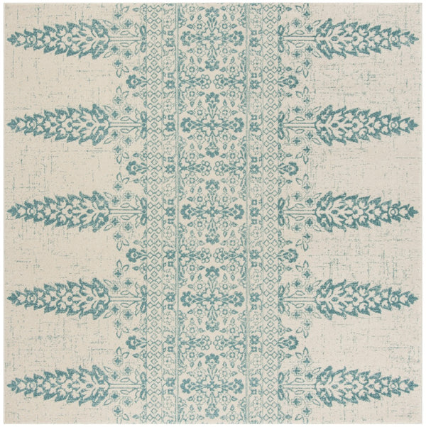 Safavieh Evoke 521 Power Loomed TRADITIONAL Rug Ivory / Teal EVK521F-3