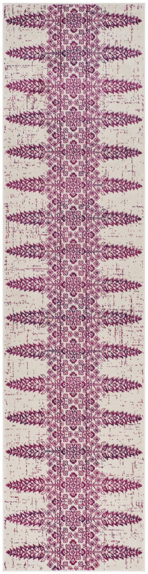Safavieh Evoke 521 Power Loomed TRADITIONAL Rug Ivory / Fuchsia EVK521K-3