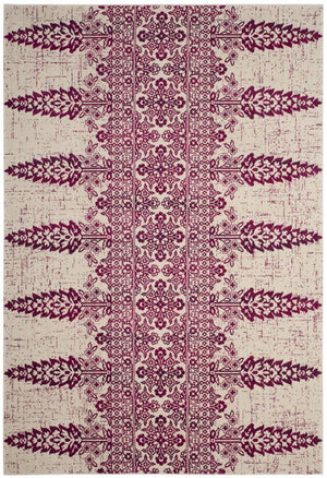 Safavieh Evoke 521 Power Loomed TRADITIONAL Rug Ivory / Fuchsia EVK521K-3