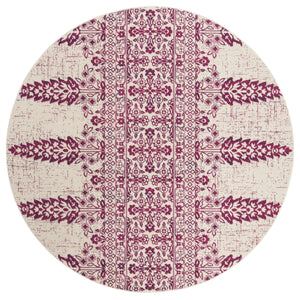 Safavieh Evoke 521 Power Loomed TRADITIONAL Rug Ivory / Fuchsia EVK521K-3