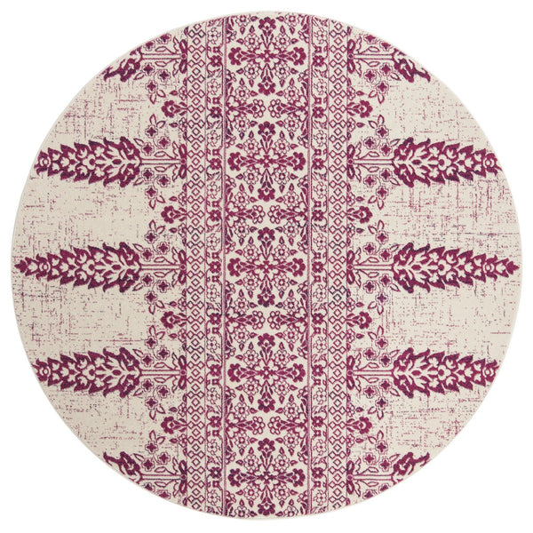 Safavieh Evoke 521 Power Loomed TRADITIONAL Rug Ivory / Fuchsia EVK521K-3