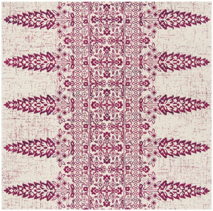 Safavieh Evoke 521 Power Loomed TRADITIONAL Rug Ivory / Fuchsia EVK521K-3