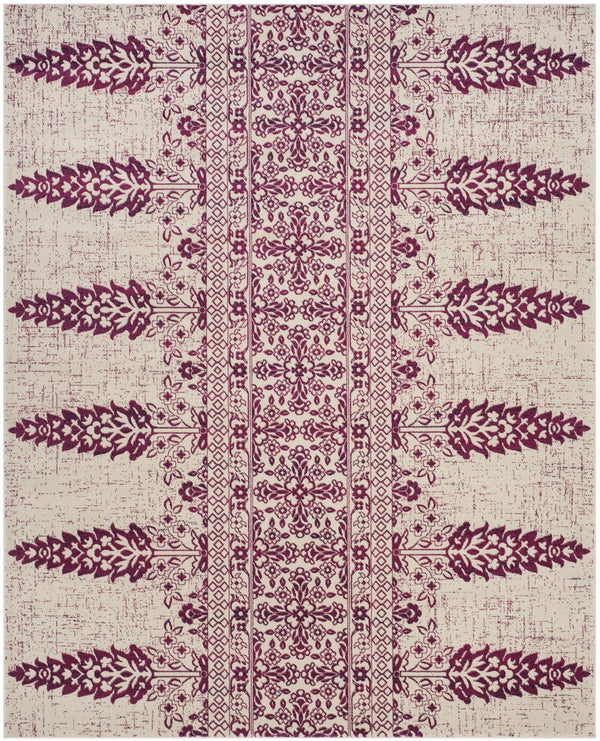 Safavieh Evoke 521 Power Loomed TRADITIONAL Rug Ivory / Fuchsia EVK521K-3