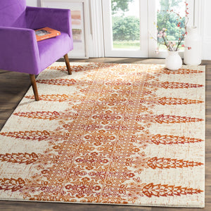 Safavieh Evoke 521 Power Loomed TRADITIONAL Rug Ivory / Gold EVK521R-3