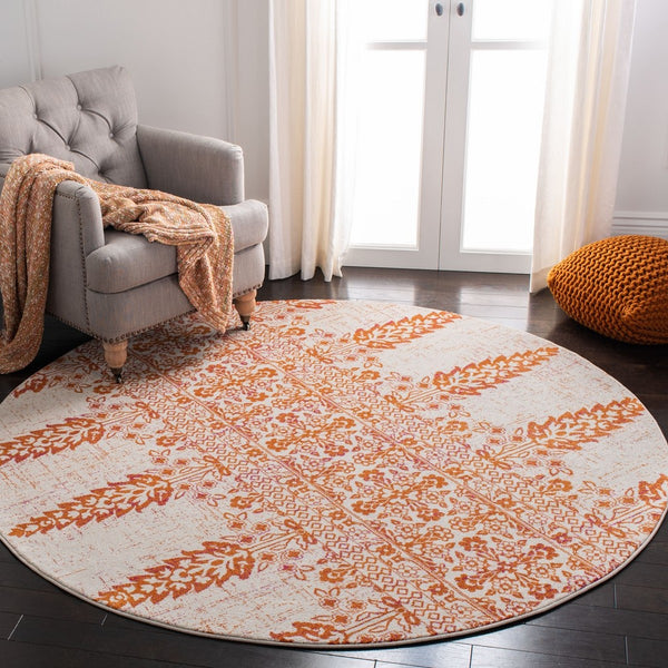 Safavieh Evoke 521 Power Loomed TRADITIONAL Rug Ivory / Gold EVK521R-3