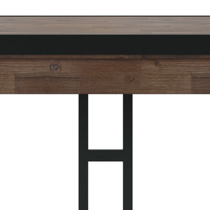 English Elm Erina Small Desk - Handcrafted Rustic Acacia Wood With Metal Frame - Stylish Workspace Solution B136P158631