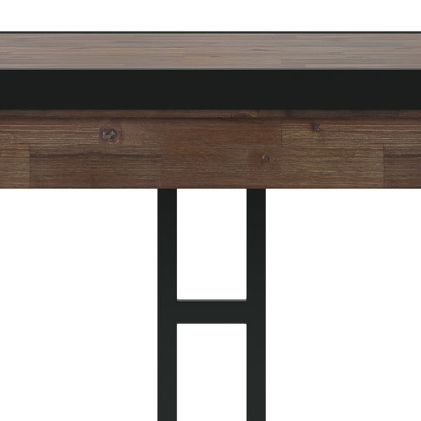 English Elm Erina Small Desk - Handcrafted Rustic Acacia Wood With Metal Frame - Stylish Workspace Solution B136P158631