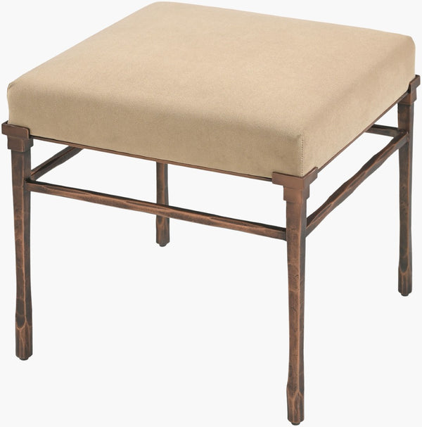 Surya Eveena Plush Square Ottoman Footrest for Living Room Bedroom or Reading Nook EVNA001-192020